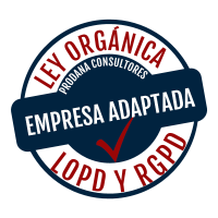 Empresa adaptada LOPD y RGPD. Ver certificado de adecuación